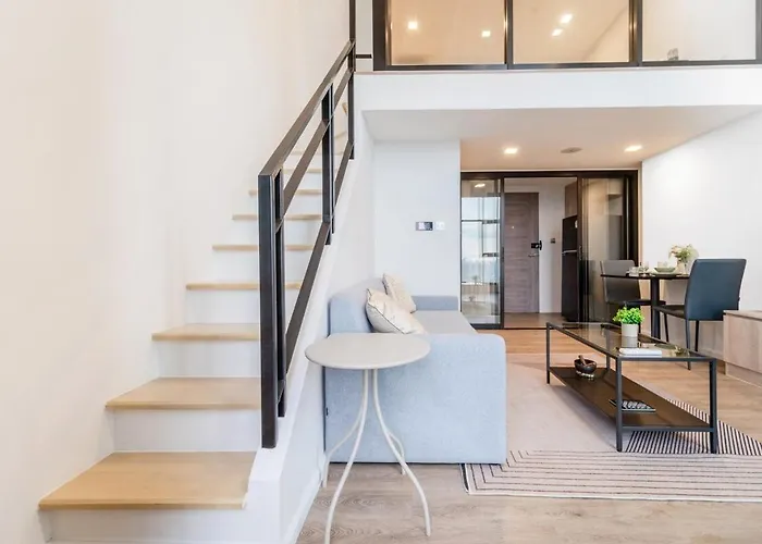 Apartment Bright Duplex Panoramic Views Rooftop Pool & Gym Bangkok